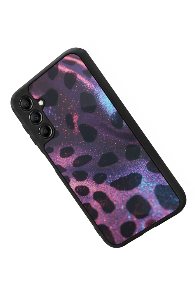 Samsung Galaxy A14 Uyumlu Hologram Leopar Tasarımlı Glossy Premium Kılıf