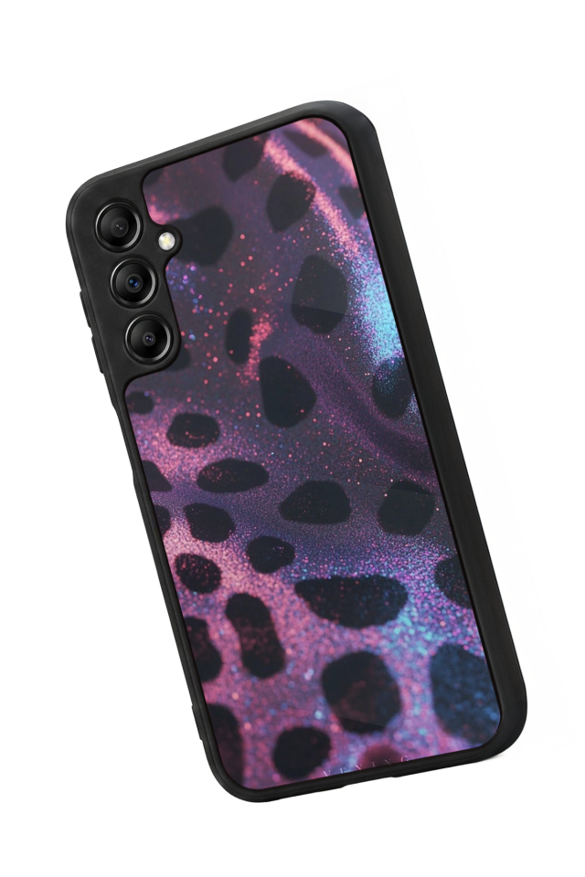 Samsung Galaxy A14 Uyumlu Hologram Leopar Tasarımlı Glossy Premium Kılıf