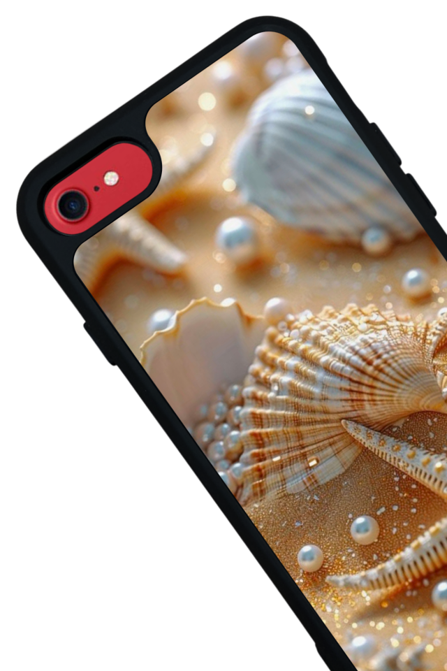 iPhone 8 Uyumlu  İnci Tasarımlı Glossy Premium Kılıf