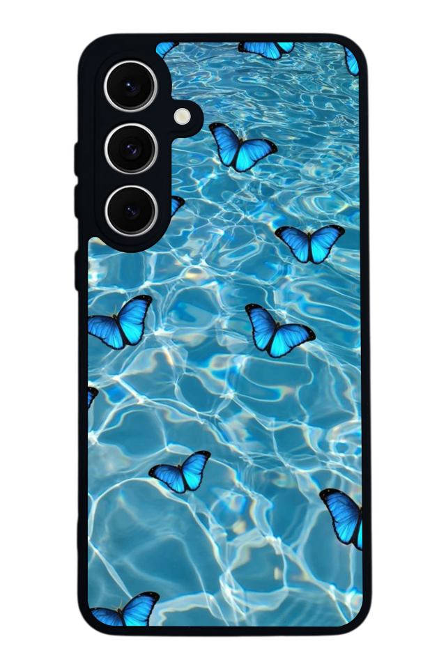 Samsung Galaxy A16 Uyumlu Kelebek Tasarımlı Glossy Premium Kılıf