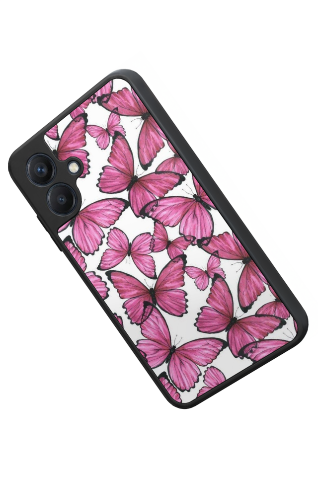 Samsung Galaxy A07 Uyumlu Kelebek Tasarımlı Glossy Premium Kılıf