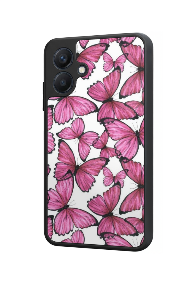 Samsung Galaxy A07 Uyumlu Kelebek Tasarımlı Glossy Premium Kılıf