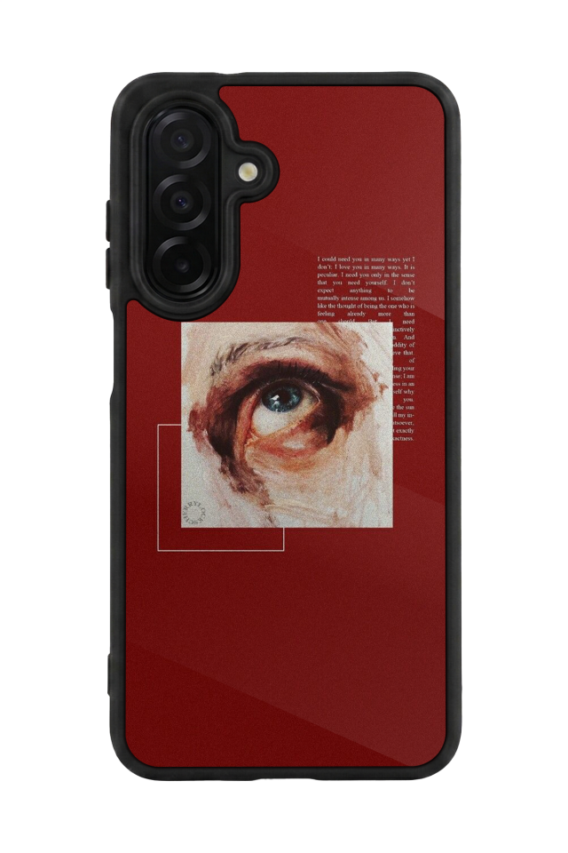 Samsung Galaxy A36 Uyumlu Kirmizi Tasarımlı Glossy Premium Kılıf
