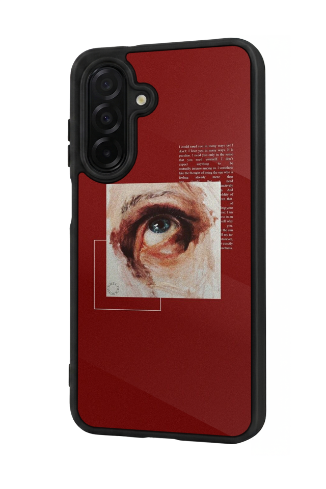 Samsung Galaxy A36 Uyumlu Kirmizi Tasarımlı Glossy Premium Kılıf