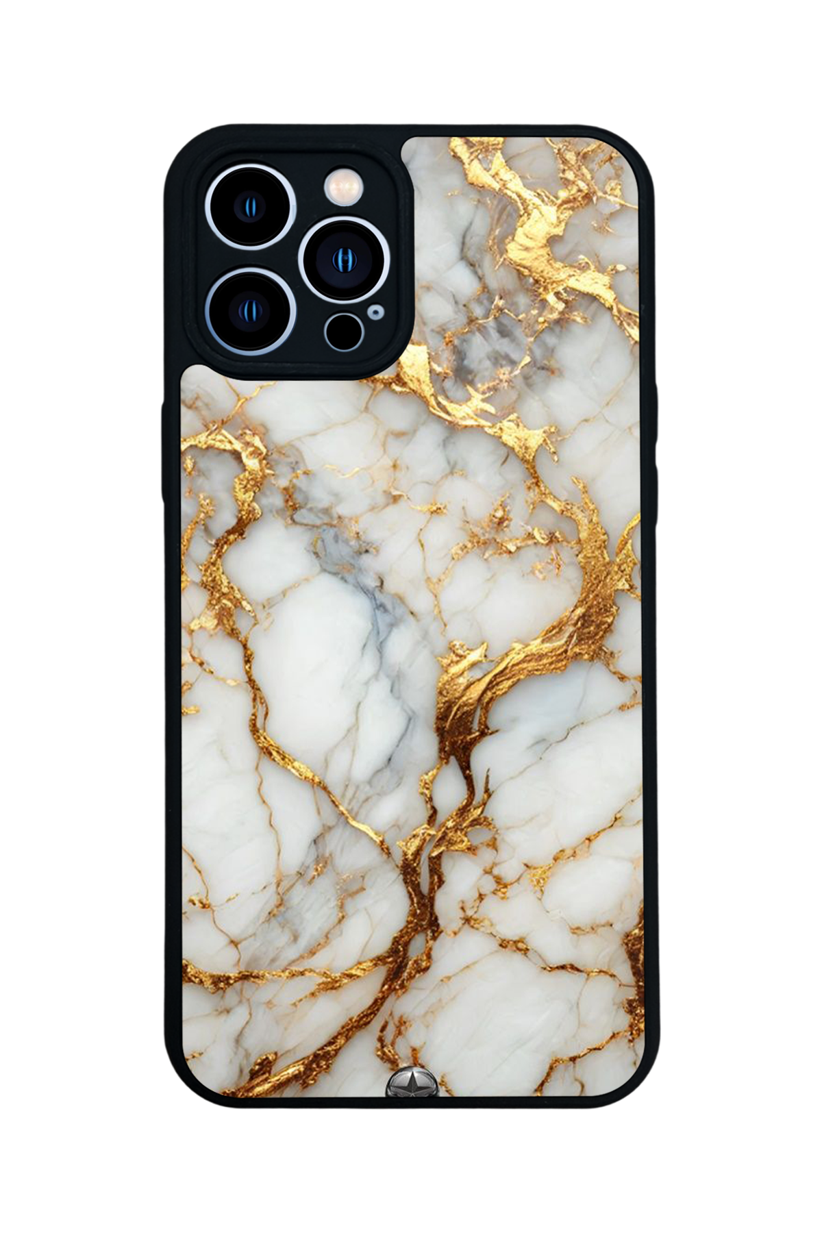 iPhone 12 Pro Max Uyumlu Mermer Marble Tasarımlı Glossy Premium Kılıf