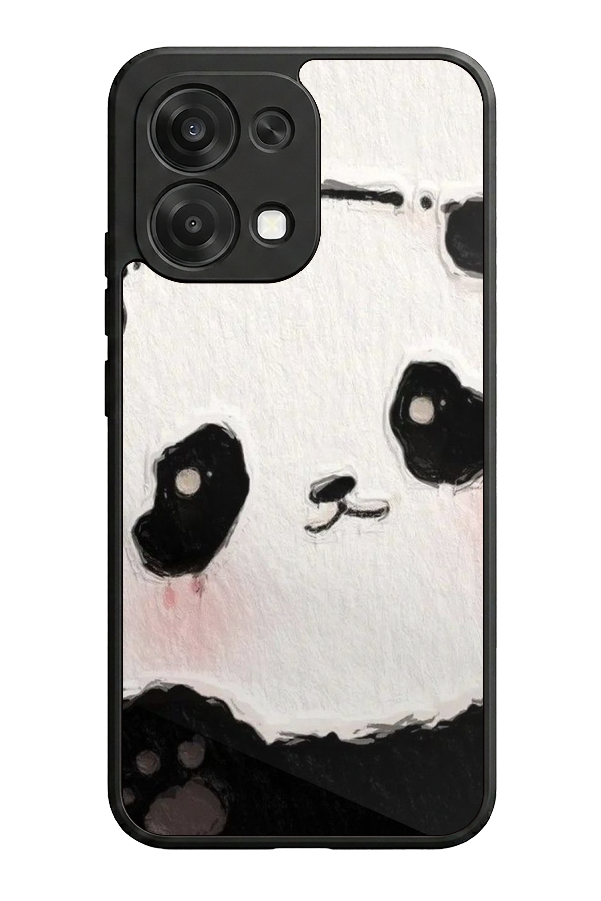 Oppo A6 Pro Uyumlu Panda Tasarımlı Glossy Premium Kılıf