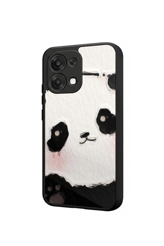 Oppo A6 Pro Uyumlu Panda Tasarımlı Glossy Premium Kılıf