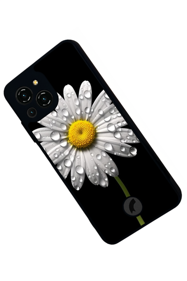 Reeder S23 Pro Max Uyumlu Papatya Tasarımlı Glossy Premium Kılıf
