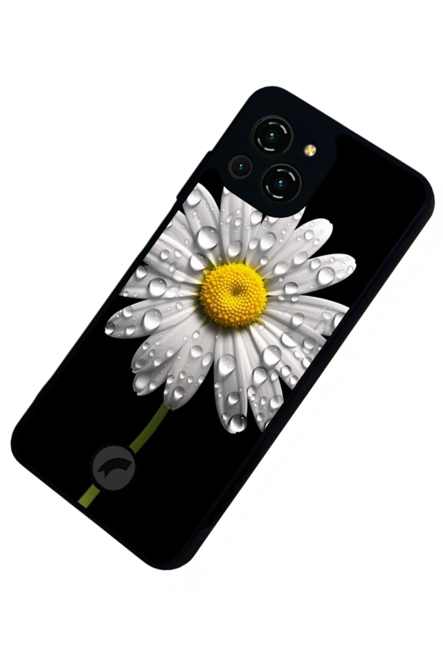Reeder S23 Pro Max Uyumlu Papatya Tasarımlı Glossy Premium Kılıf