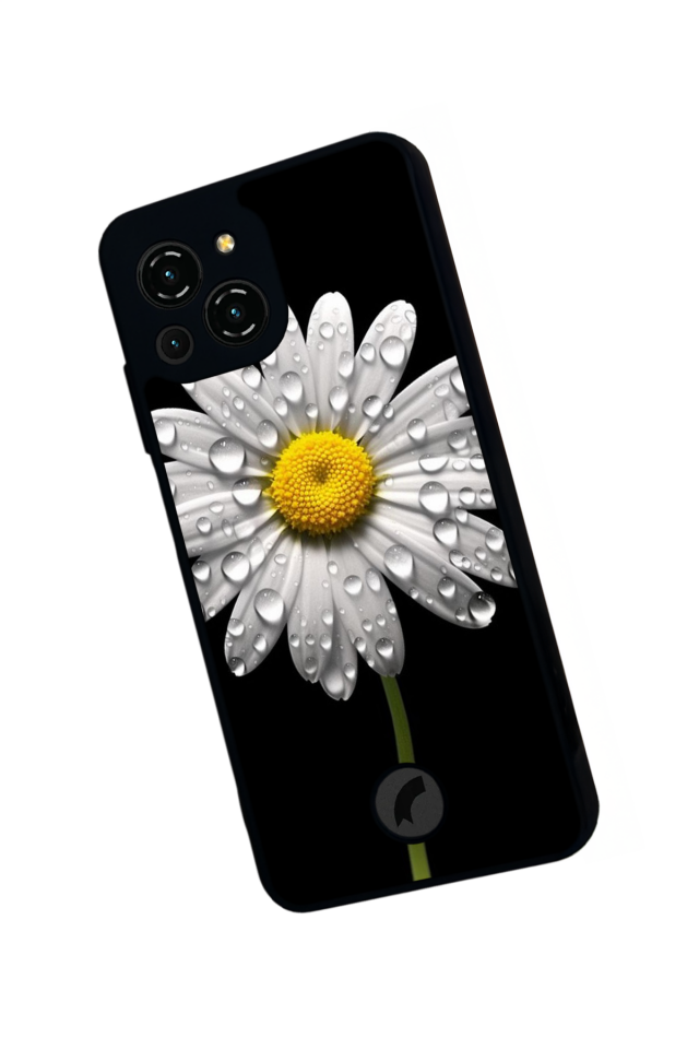 Reeder S23 Pro Max Uyumlu Papatya Tasarımlı Glossy Premium Kılıf