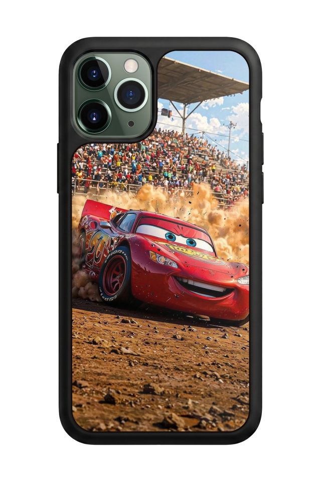 iPhone 11 Pro Max Uyumlu Şimsek McQueen Tasarımlı Glossy Premium Kılıf