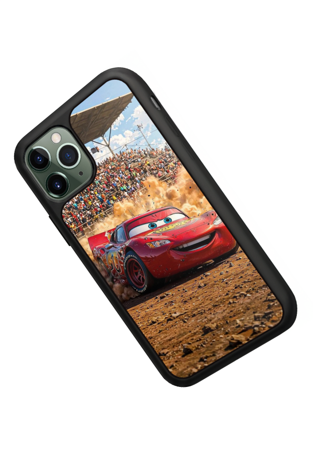iPhone 11 Pro Max Uyumlu Şimsek McQueen Tasarımlı Glossy Premium Kılıf
