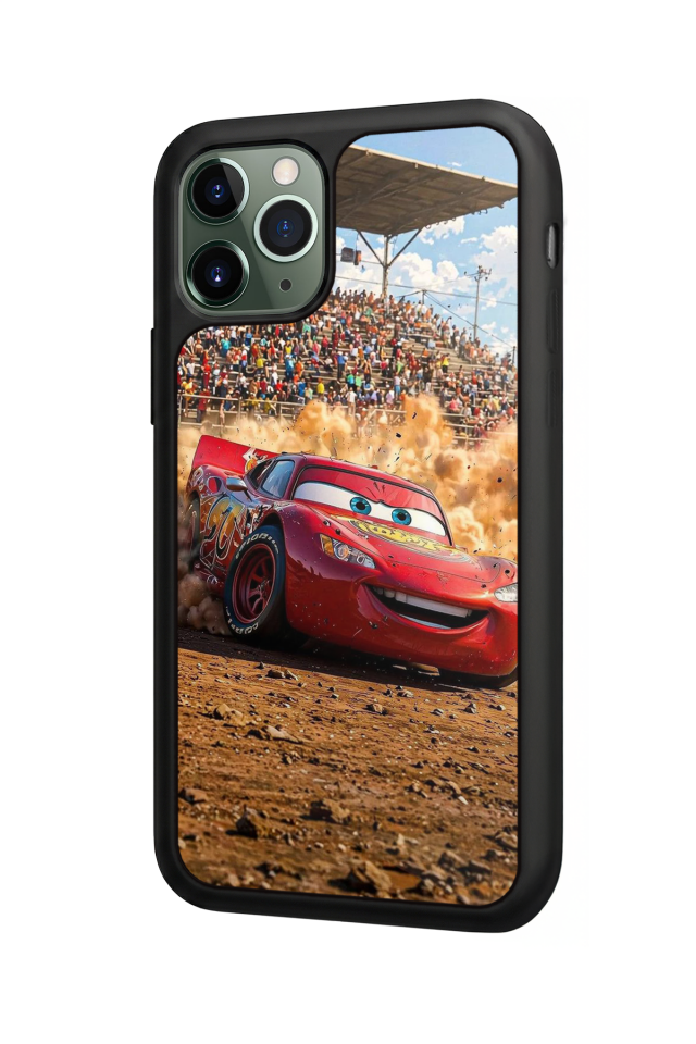 iPhone 11 Pro Max Uyumlu Şimsek McQueen Tasarımlı Glossy Premium Kılıf
