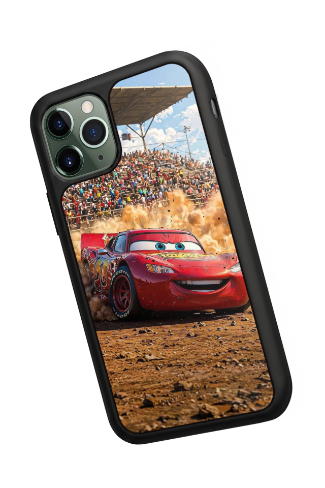 iPhone 11 Pro Max Uyumlu Şimsek McQueen Tasarımlı Glossy Premium Kılıf