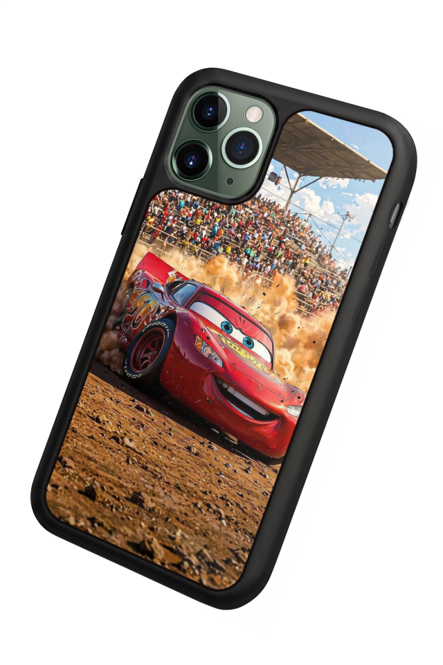 iPhone 11 Pro Max Uyumlu Şimsek McQueen Tasarımlı Glossy Premium Kılıf