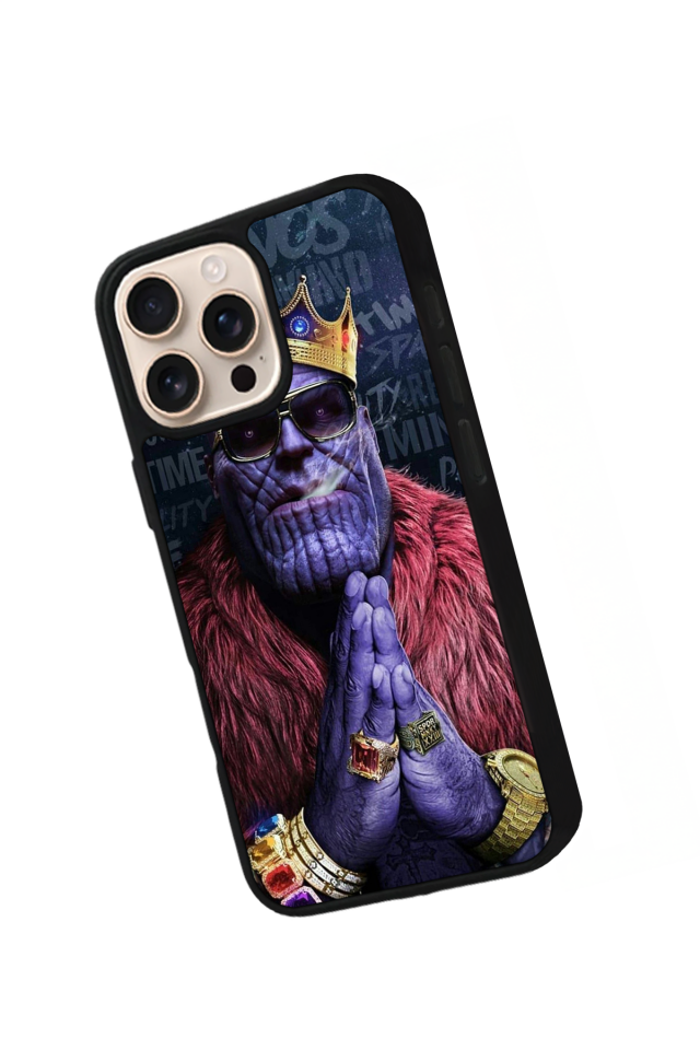 iPhone 16 Pro Max Uyumlu Thanos Tasarımlı Glossy Premium Kılıf