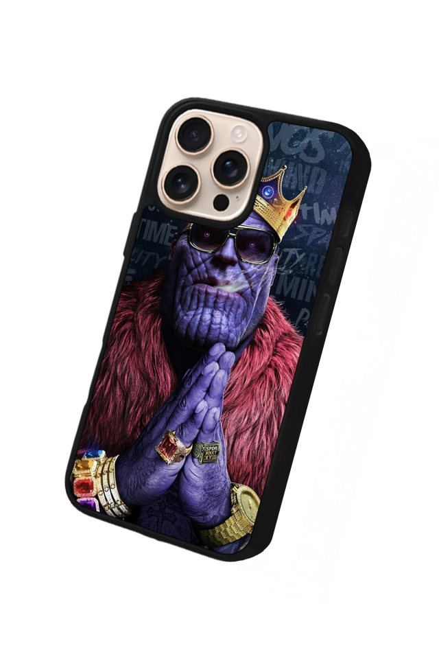 iPhone 16 Pro Max Uyumlu Thanos Tasarımlı Glossy Premium Kılıf