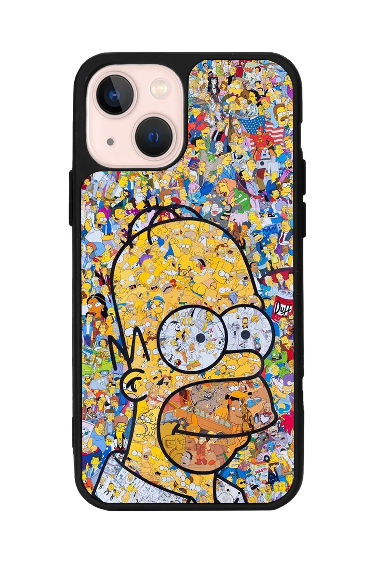 iPhone 14 Plus Uyumlu The Simpsons Tasarımlı Glossy Premium Kılıf