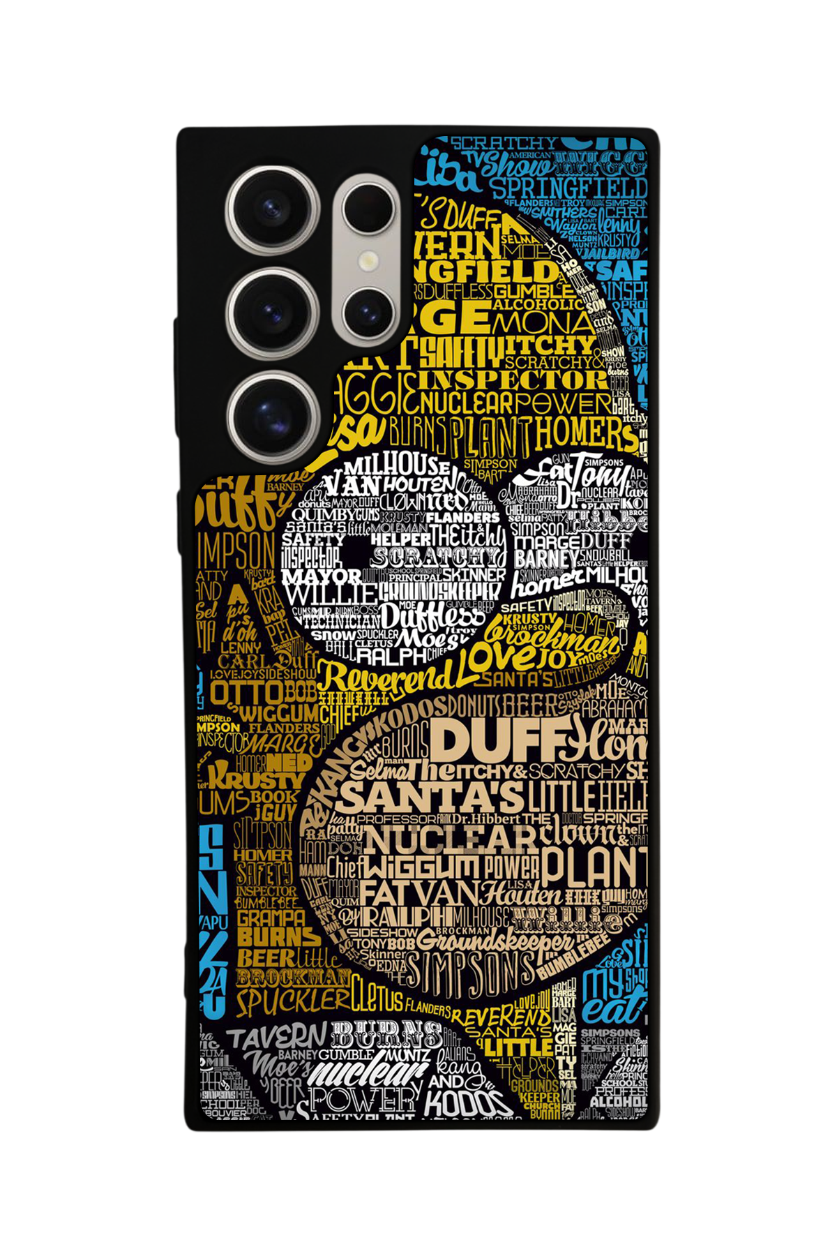 Samsung Galaxy S22 Ultra Uyumlu The Simpsons Tasarımlı Glossy Premium Kılıf