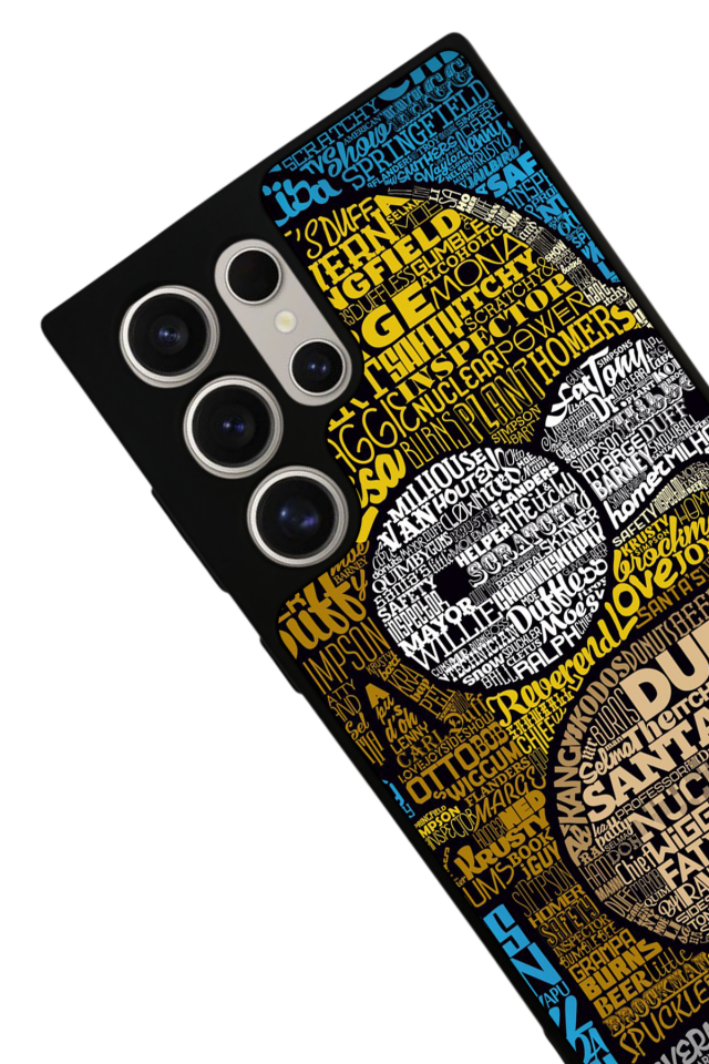 Samsung Galaxy S22 Ultra Uyumlu The Simpsons Tasarımlı Glossy Premium Kılıf