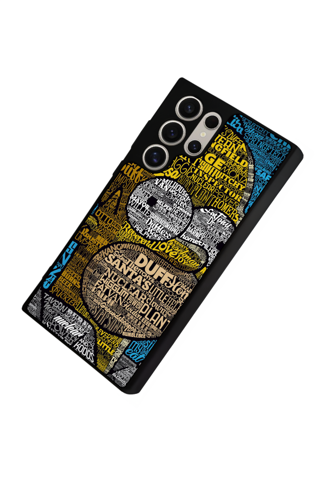 Samsung Galaxy S22 Ultra Uyumlu The Simpsons Tasarımlı Glossy Premium Kılıf