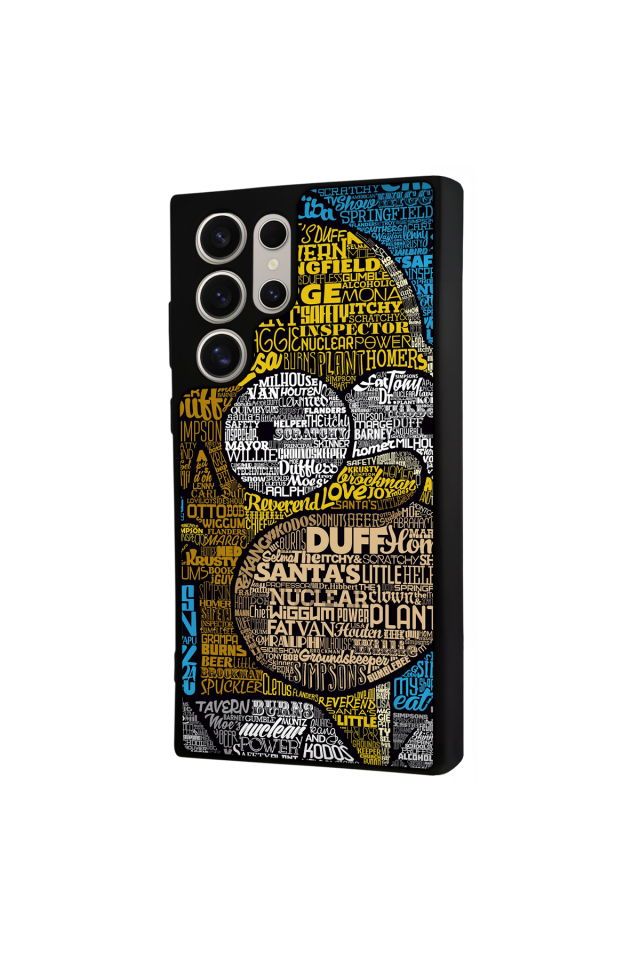 Samsung Galaxy S22 Ultra Uyumlu The Simpsons Tasarımlı Glossy Premium Kılıf
