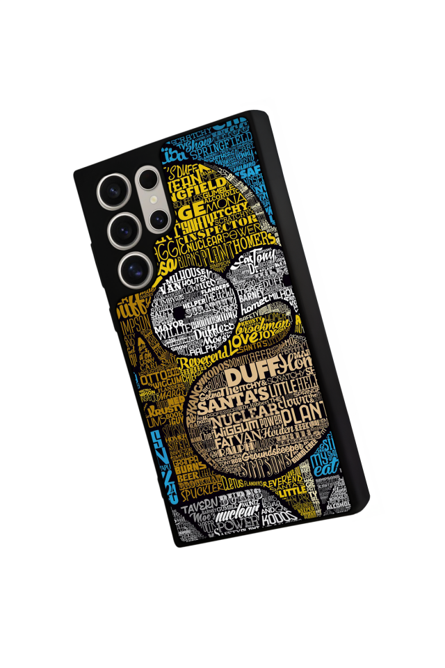 Samsung Galaxy S22 Ultra Uyumlu The Simpsons Tasarımlı Glossy Premium Kılıf