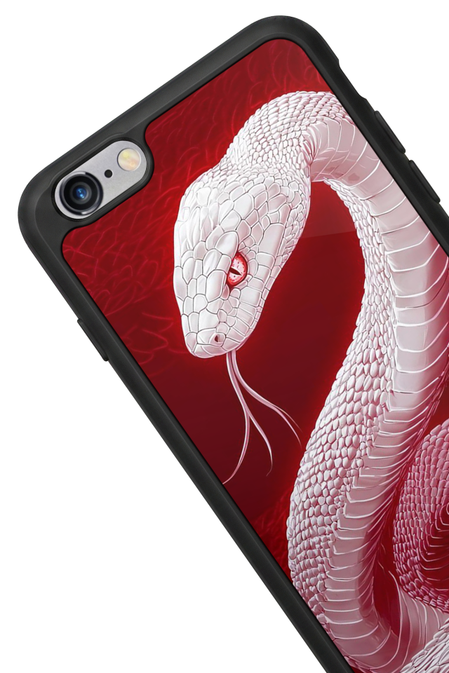 iPhone 6 Plus Uyumlu Yılan Tasarımlı Glossy Premium Kılıf