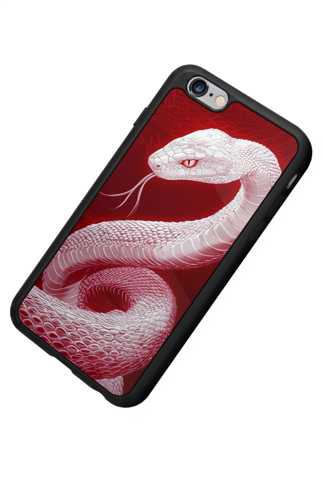 iPhone 6 Plus Uyumlu Yılan Tasarımlı Glossy Premium Kılıf