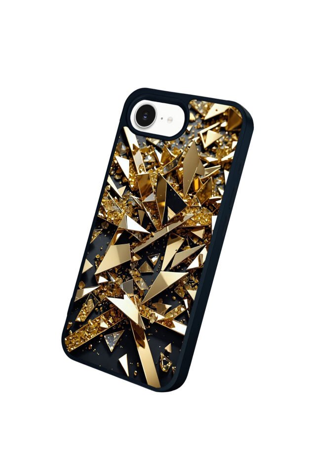 iPhone 16E Uyumlu Mermer Marble Tasarımlı Glossy Premium Kılıf