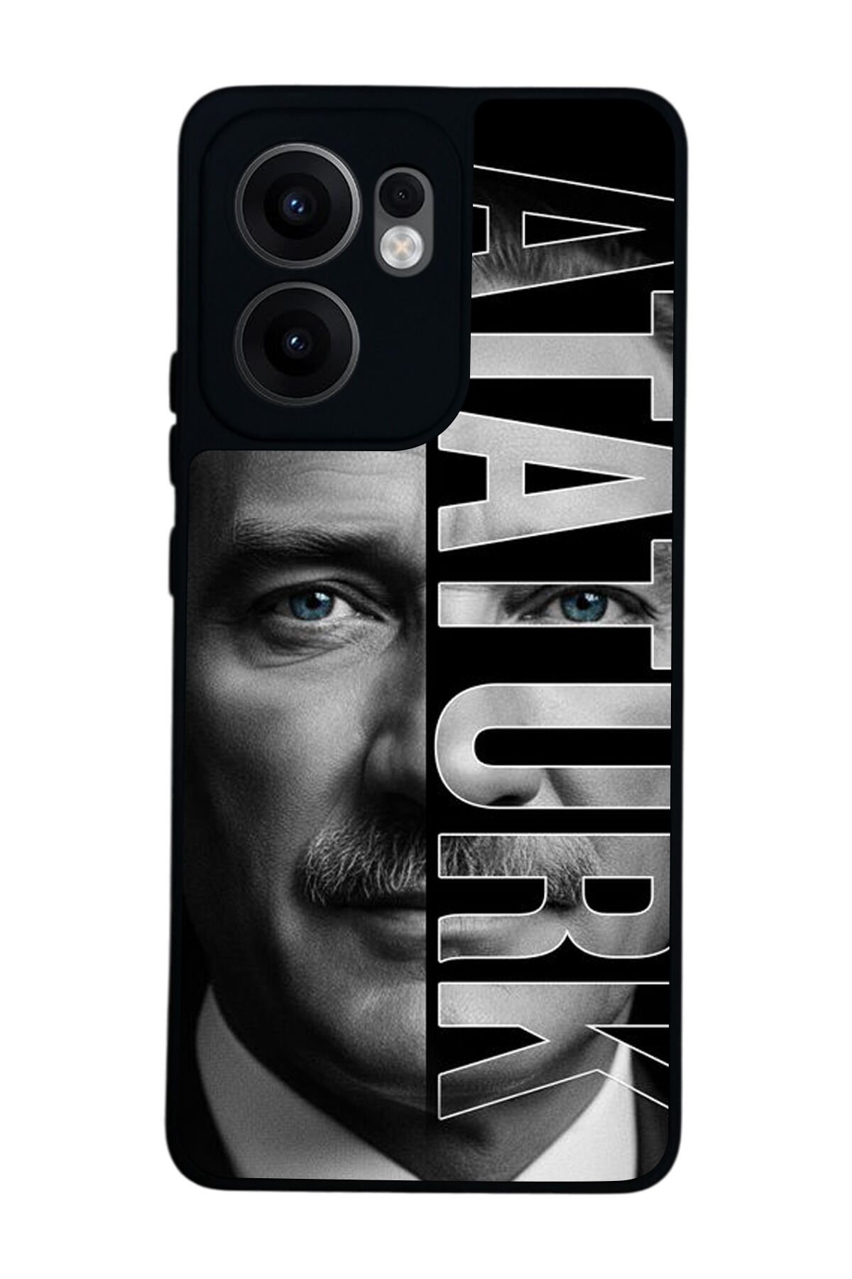 Oppo Reno 13F Uyumlu Mustafa Kemal Ataturk Tasarımlı Glossy Premium Kılıf