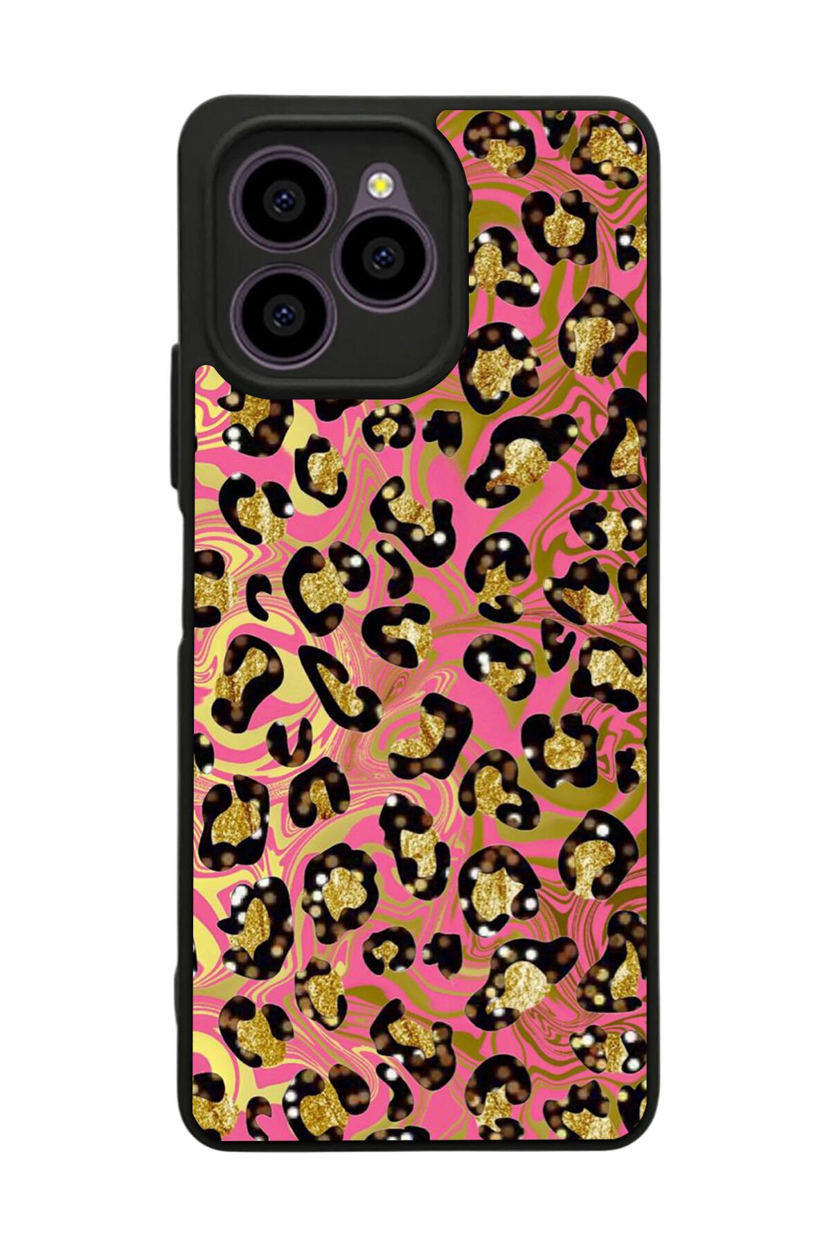 Omix X6 Uyumlu Hologram Leopar Tasarımlı Glossy Premium Kılıf