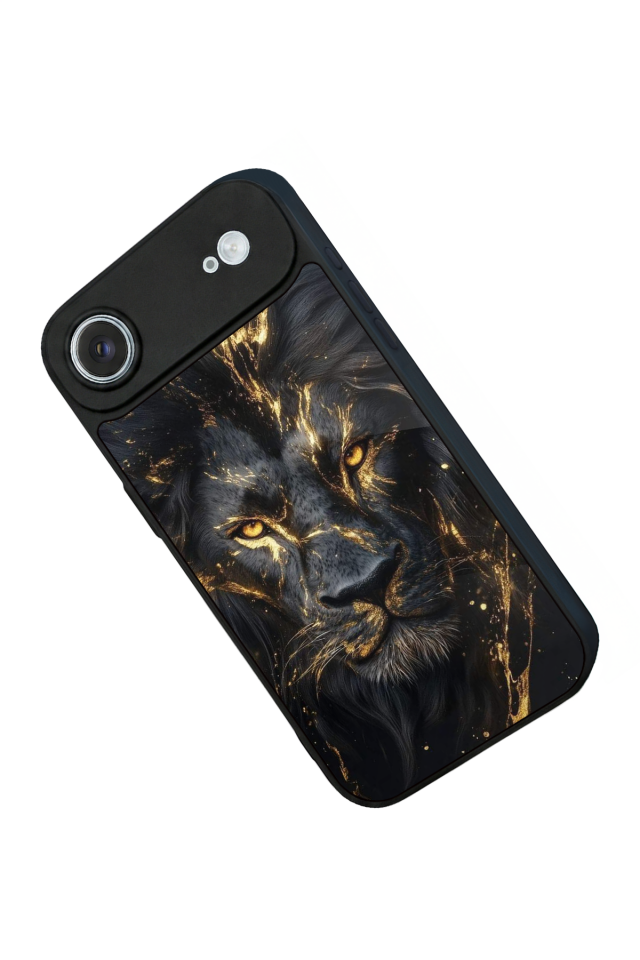 iPhone 17 Air Uyumlu Aslan Tasarımlı Glossy Premium Kılıf
