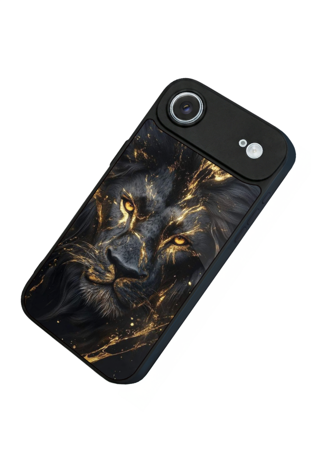 iPhone 17 Air Uyumlu Aslan Tasarımlı Glossy Premium Kılıf