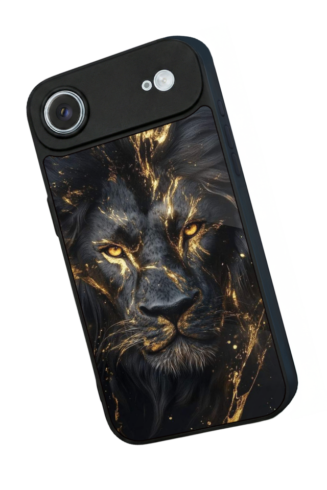 iPhone 17 Air Uyumlu Aslan Tasarımlı Glossy Premium Kılıf