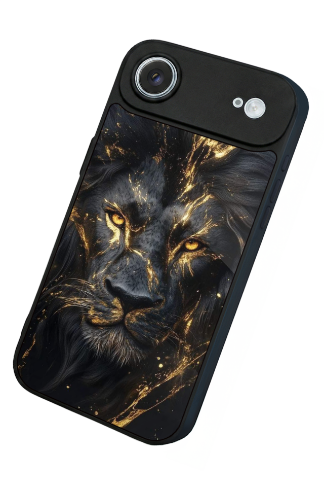 iPhone 17 Air Uyumlu Aslan Tasarımlı Glossy Premium Kılıf
