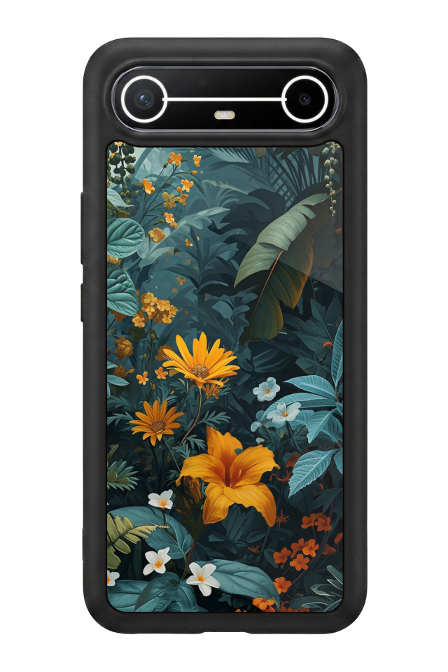 Tecno Spark Slim 5G Uyumlu Botanik Tasarımlı Glossy Premium Kılıf
