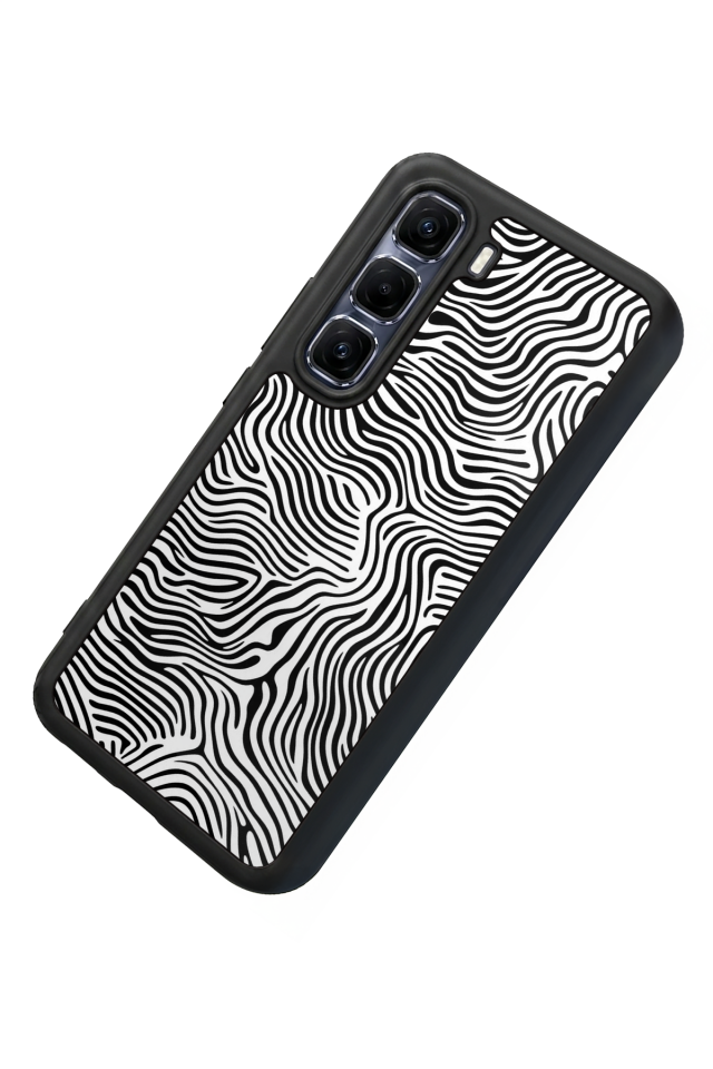 Infinix Hot 60 Pro Plus Uyumlu Çizgi Sanatı Tasarımlı Glossy Premium Kılıf