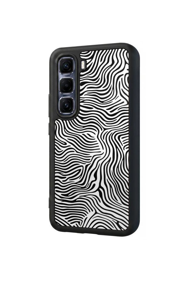 Infinix Hot 60 Pro Plus Uyumlu Çizgi Sanatı Tasarımlı Glossy Premium Kılıf