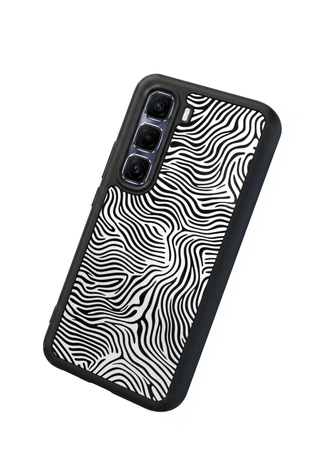 Infinix Hot 60 Pro Plus Uyumlu Çizgi Sanatı Tasarımlı Glossy Premium Kılıf