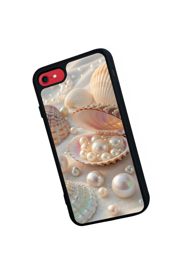 iPhone 8 Uyumlu  İnci Tasarımlı Glossy Premium Kılıf