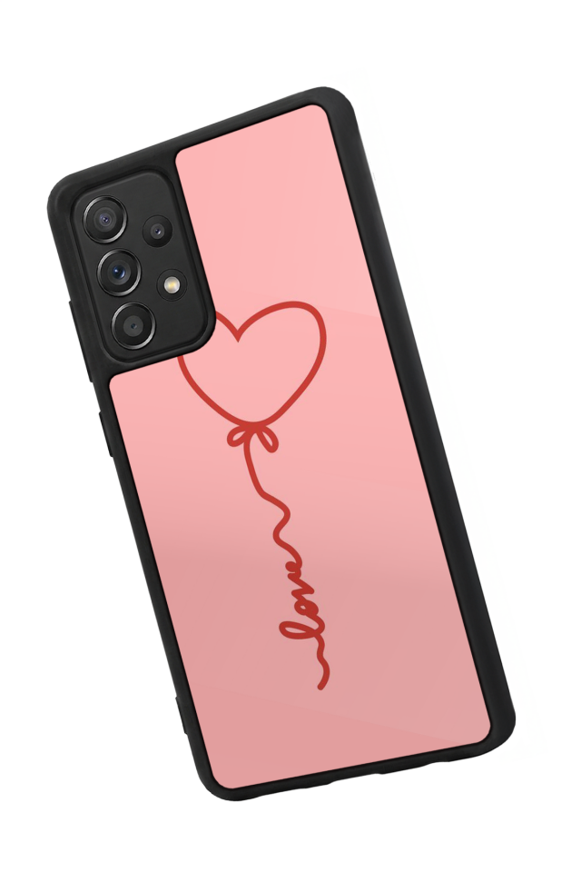 Samsung Galaxy A72 Uyumlu Kalp Love Tasarımlı Glossy Premium Kılıf