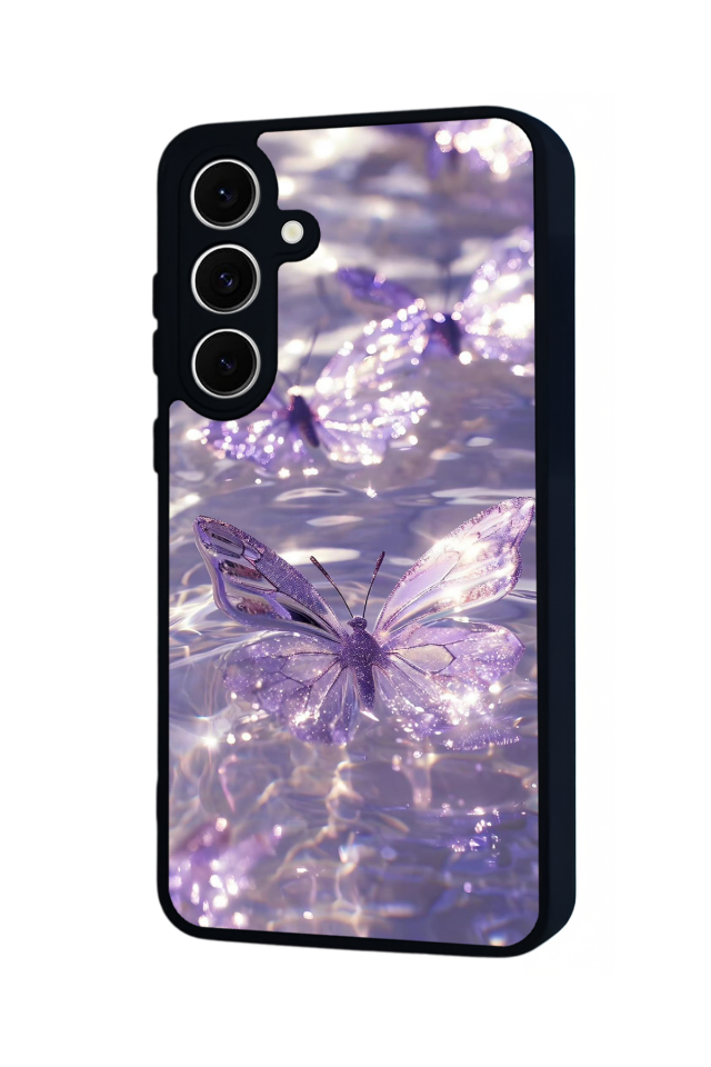 Samsung Galaxy A16 Uyumlu Kelebek Tasarımlı Glossy Premium Kılıf