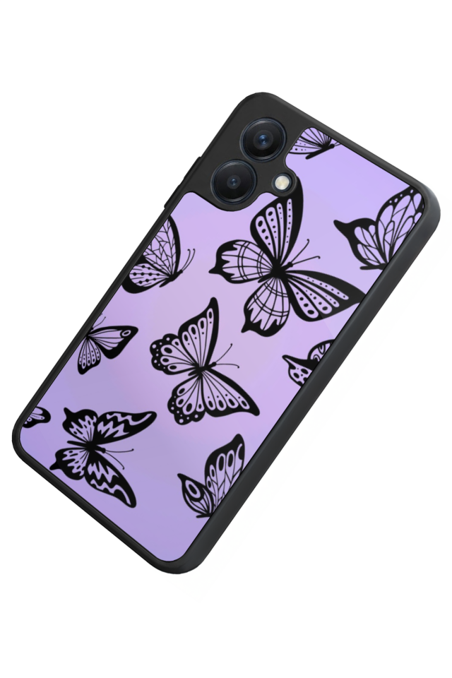 Samsung Galaxy A07 Uyumlu Kelebek Tasarımlı Glossy Premium Kılıf