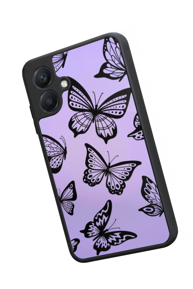 Samsung Galaxy A07 Uyumlu Kelebek Tasarımlı Glossy Premium Kılıf