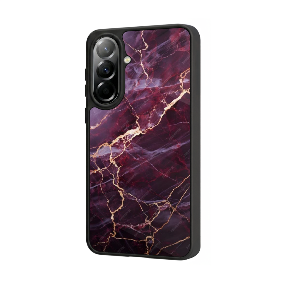 Samsung Galaxy A57 Uyumlu Mermer Marble Tasarımlı Glossy Premium Kılıf