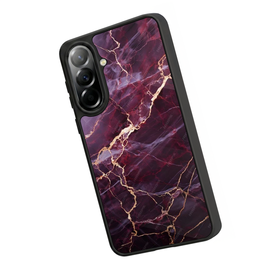 Samsung Galaxy A57 Uyumlu Mermer Marble Tasarımlı Glossy Premium Kılıf