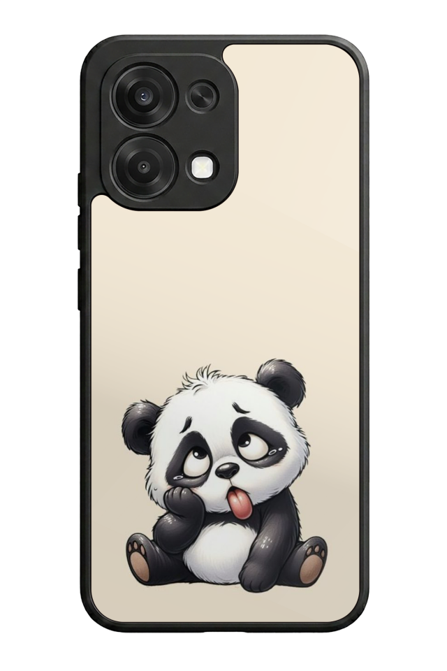 Oppo A6 Pro Uyumlu Panda Tasarımlı Glossy Premium Kılıf