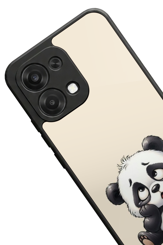 Oppo A6 Pro Uyumlu Panda Tasarımlı Glossy Premium Kılıf