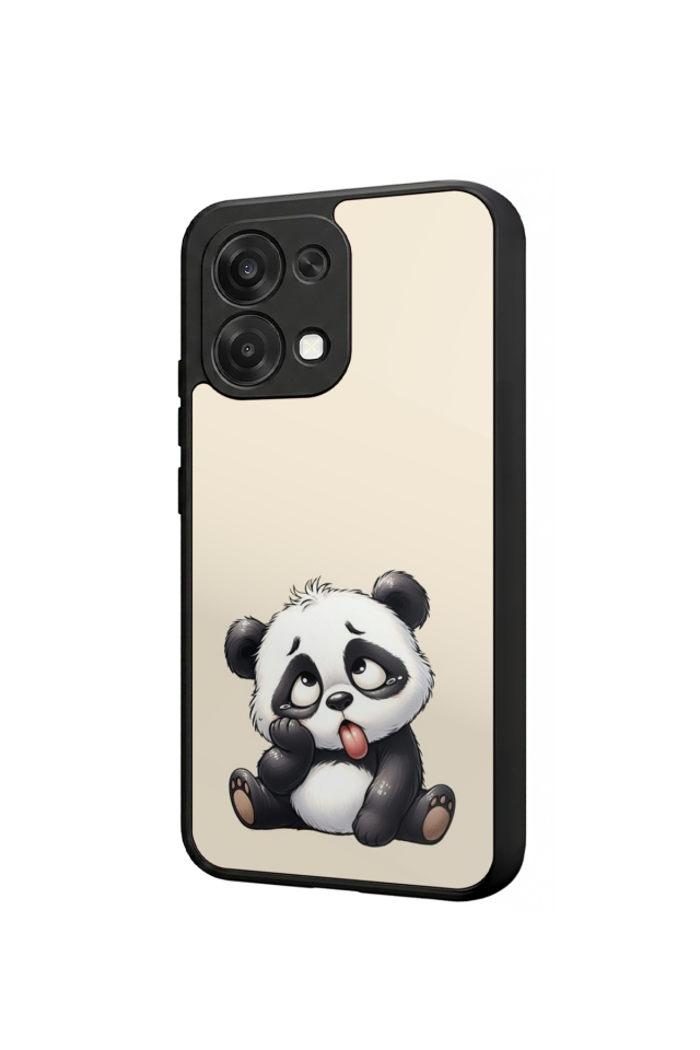 Oppo A6 Pro Uyumlu Panda Tasarımlı Glossy Premium Kılıf